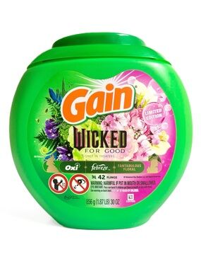 Gain Wicked Flings Laundry Detergent Pods Fantabulous Floral Limited Edition 42